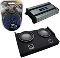 S-W10D2 Dual 10" Sub Box with Amp B8049