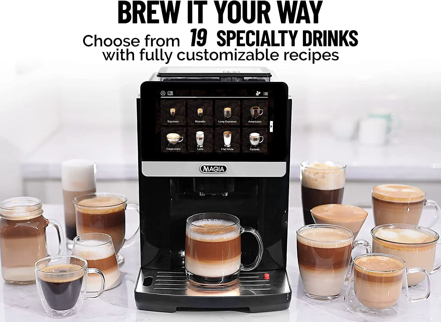 Black 1800ml Espresso Coffee Maker X330575