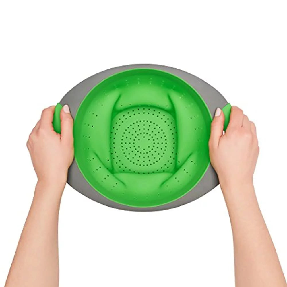 3.5 Quart Green Silicone Collapsible Colander R230