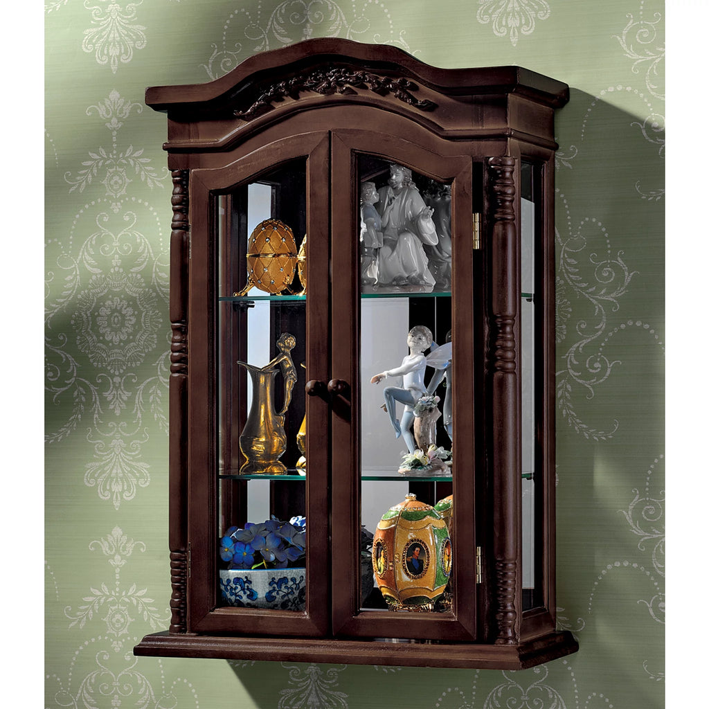 Hardwood Wall Curio Cabinet Z40640