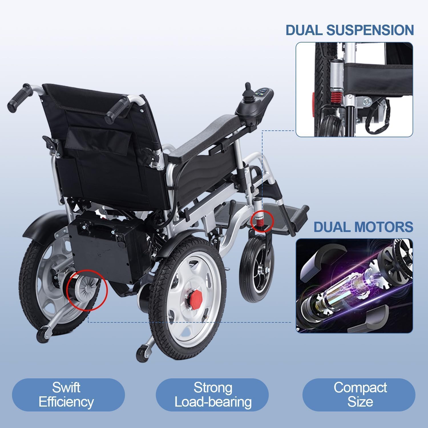 Heavy Duty Foldable Electric Wheelchair Z66494