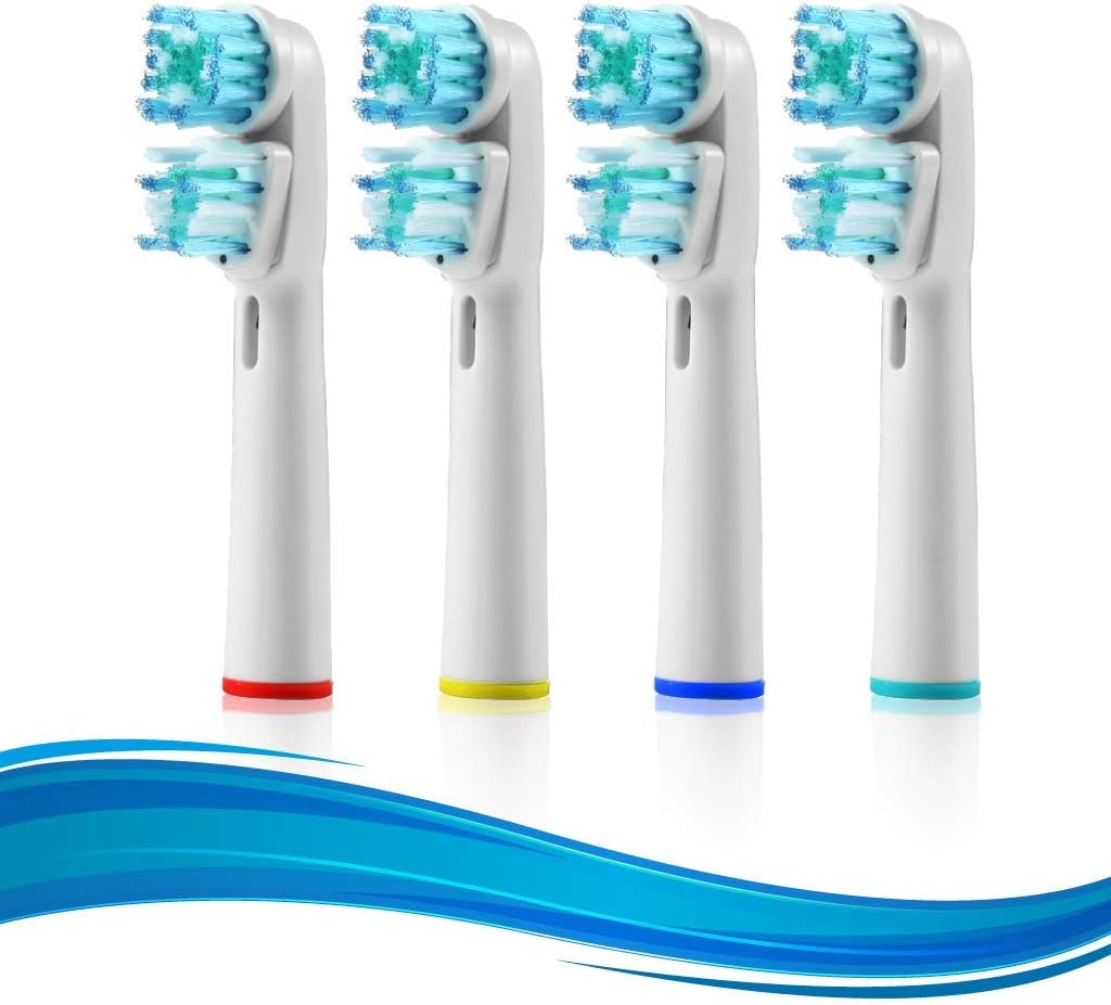 Pack of 4 Replacement Brush Heads for Electric Toothbrush D377