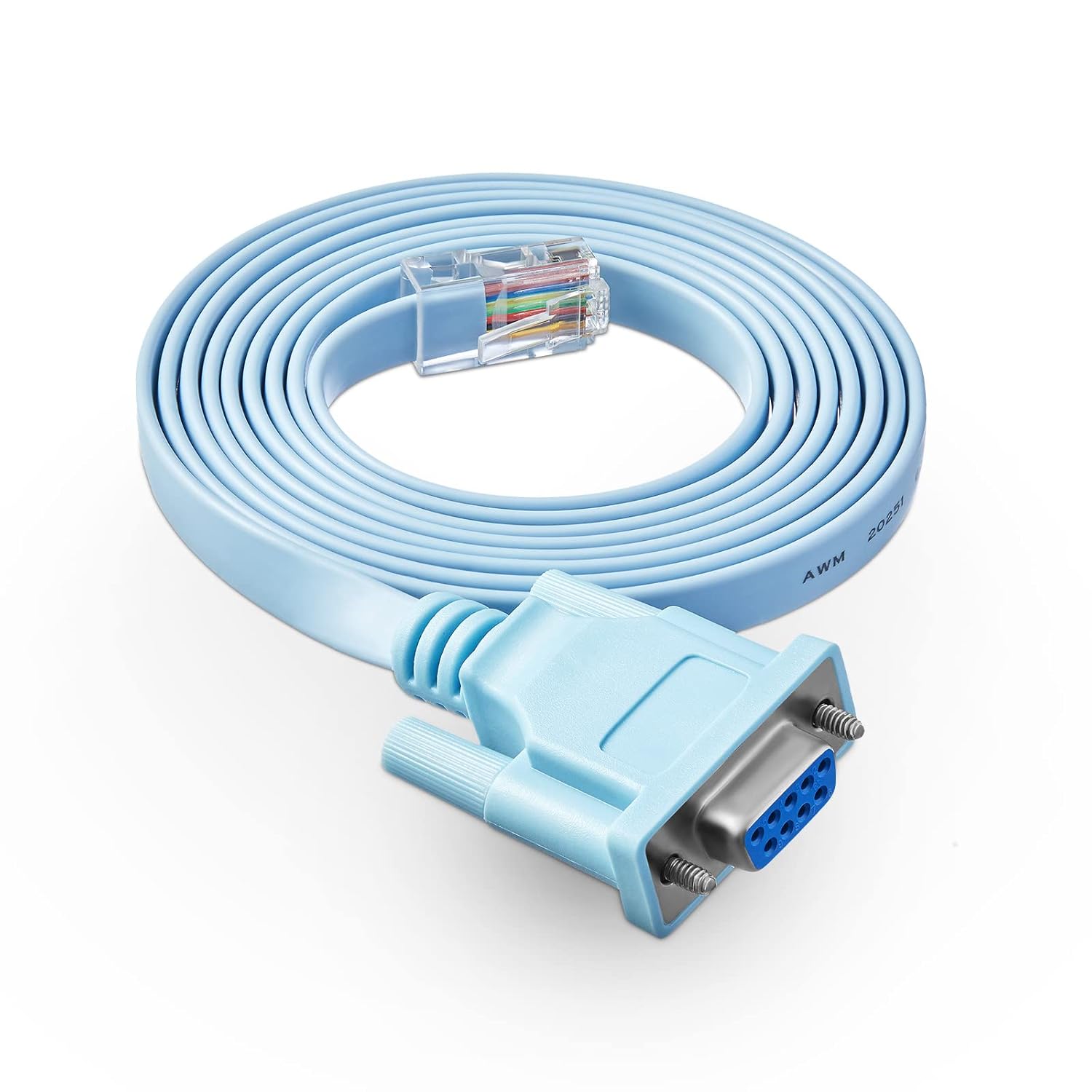 RJ45 to DB9 Console Cable, 1.8m/6ft RS232 Serial Port Adapter Y738