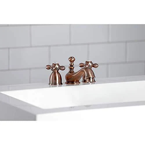 Antique Copper Mini-Widespread Bathroom Faucet P544101