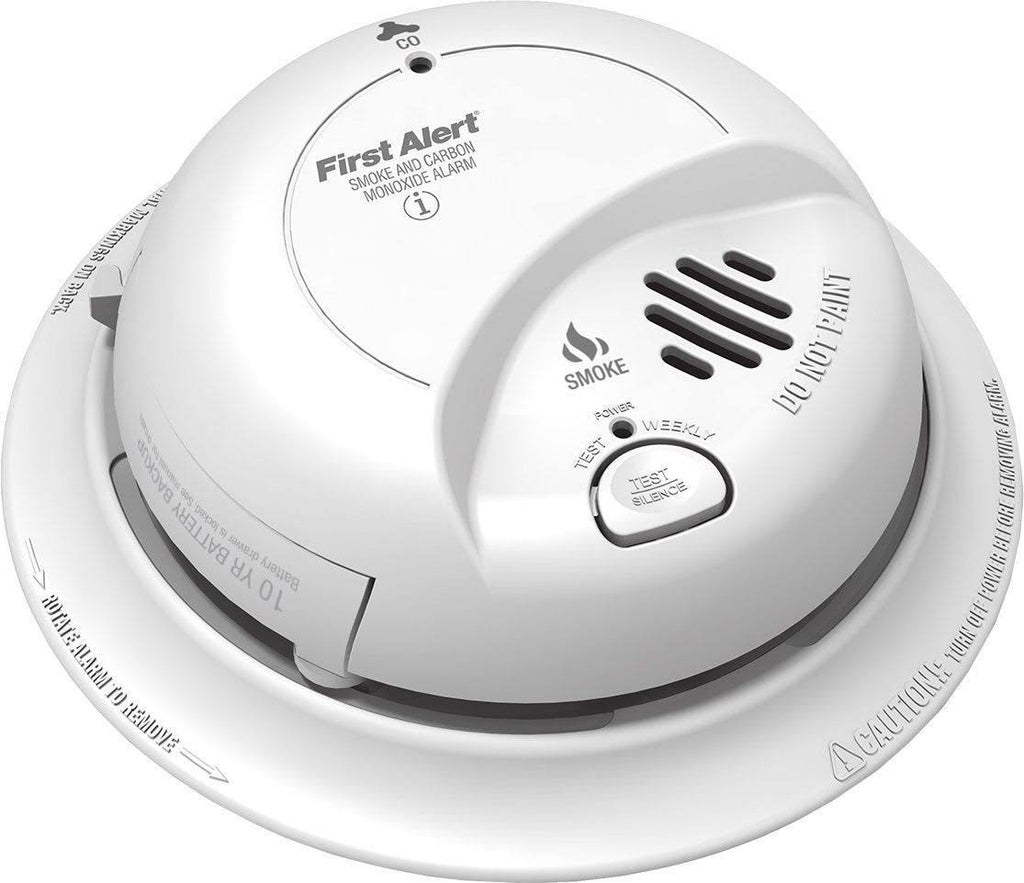 Hardwired AC Smoke and Carbon Monoxide Detector with 10 Year Sealed Battery Backup T93497