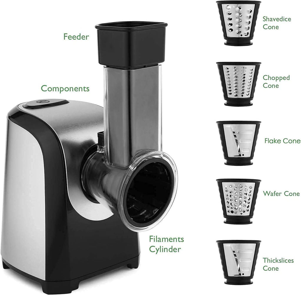 150W Electric Cheese Grater with 5 Attachments U7953