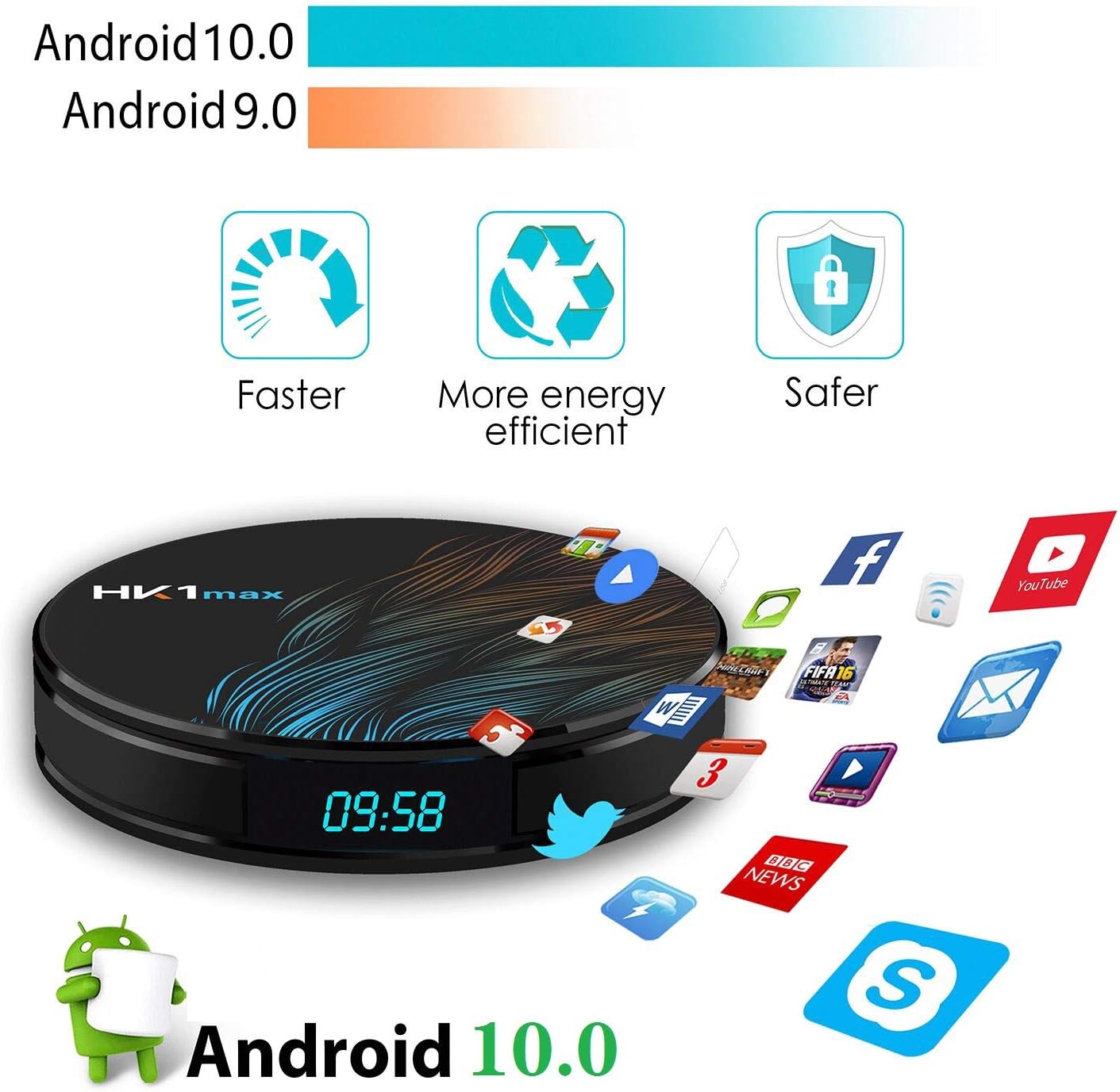 4GB RAM 32GB ROM Android 10.0 TV Box V6481