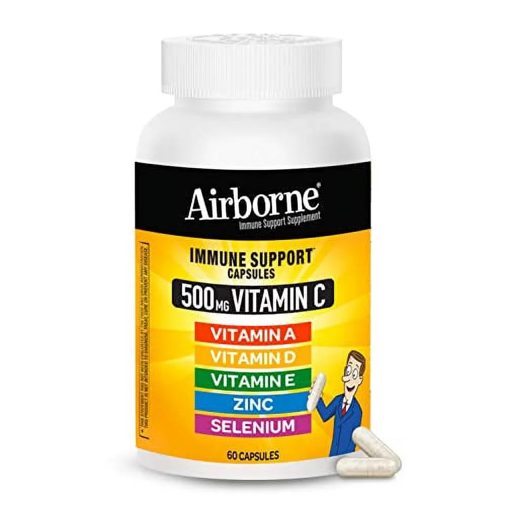 Vitamin C 500mg Capsules with Zinc & Selenium, 60ct Bottle E99576