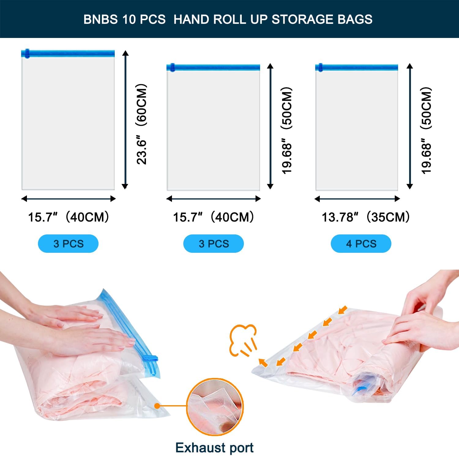 10 Pack Vacuum Storage Bags for Comforters and Blankets W901