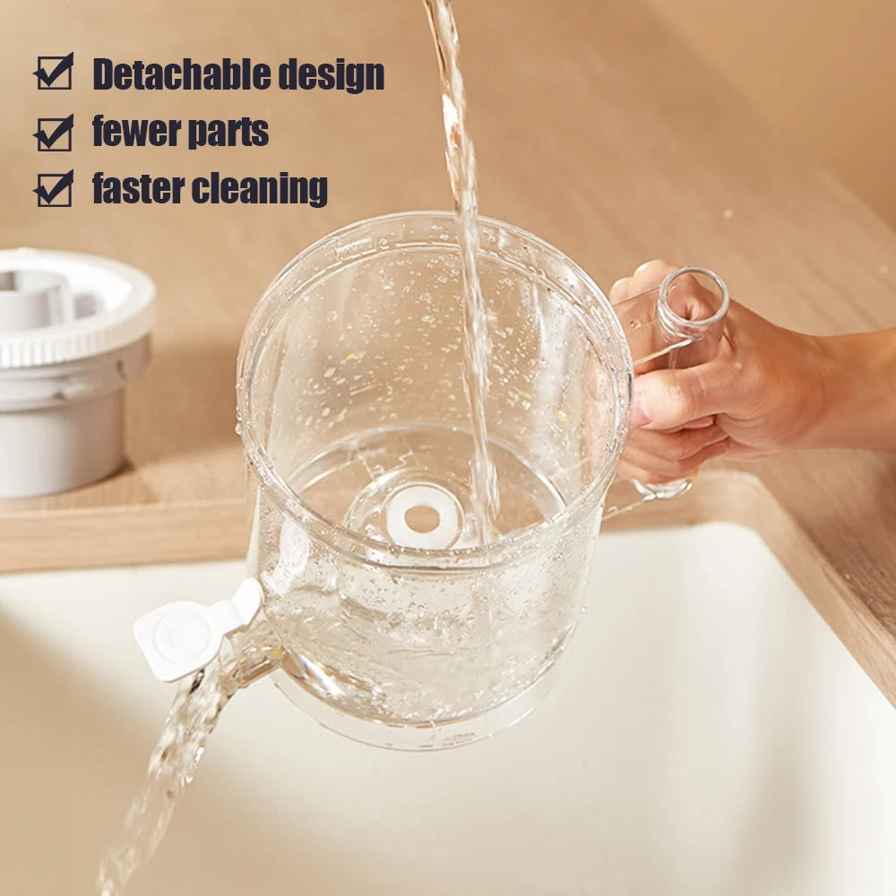 Electric Citrus Juicer Squeezer with Pulp Basket, 300ml, USB Charging, BPA-Free (White) F81608