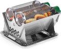 Charcoal Grill Rotisserie Kit with 3 Stainless Steel Rotating Baskets S5378