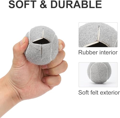 Precut Tennis Balls for Walkers 4PCS Heavy Duty Felt Pad Glide Coverings K195