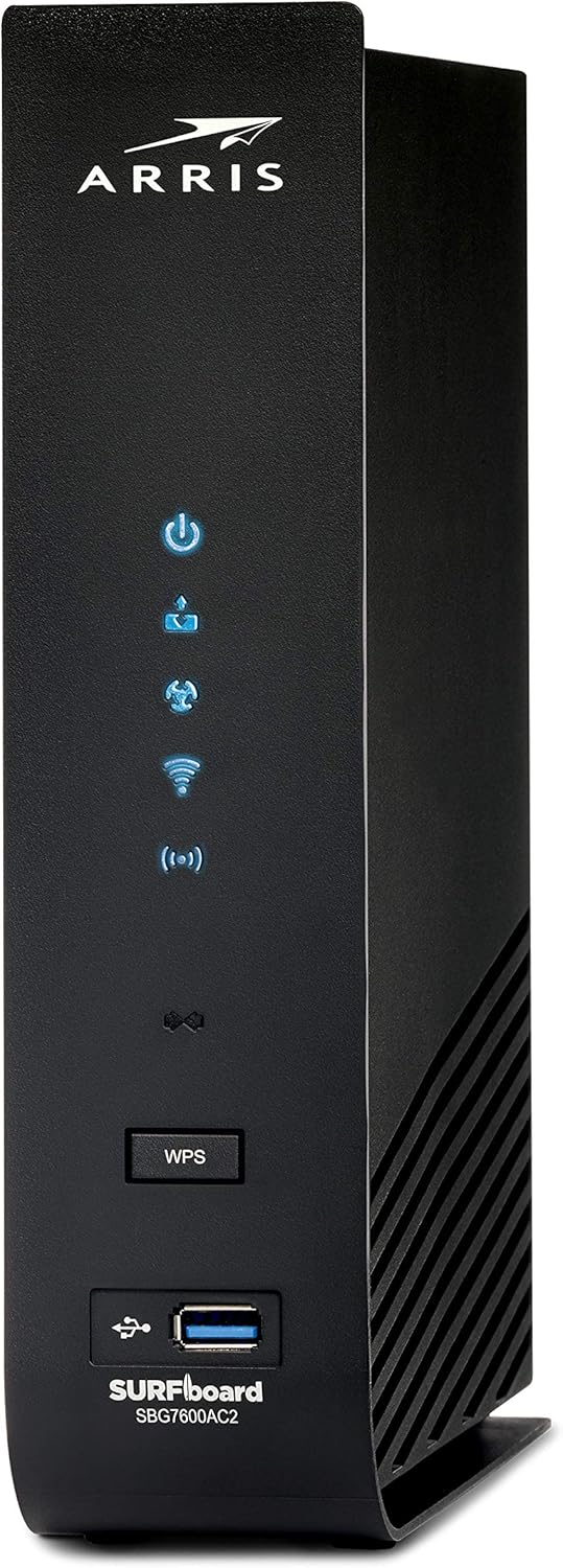 DOCSIS 3.0 Cable Modem & AC2350 Dual-Band Wi-Fi Router (black) A6332