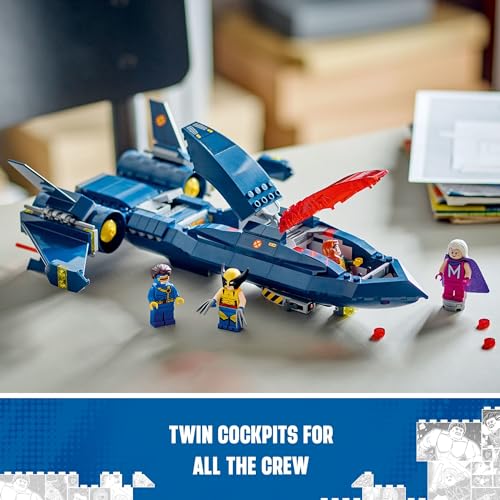 X-Jet Toy Plane Model Building Kit with 4 Minifigures B9474