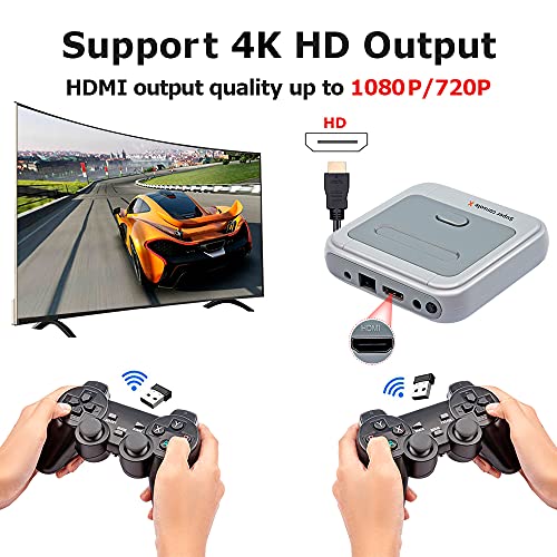Retro Video Game Console with 2 Gamepads (128GB) I16291