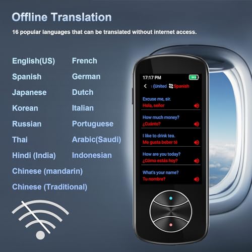 137+ Language Instant Two Way Translator Device H9491