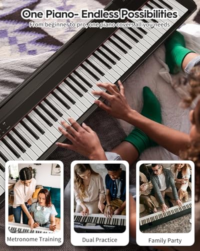 Black 88 Key Weighted Digital Piano C37163