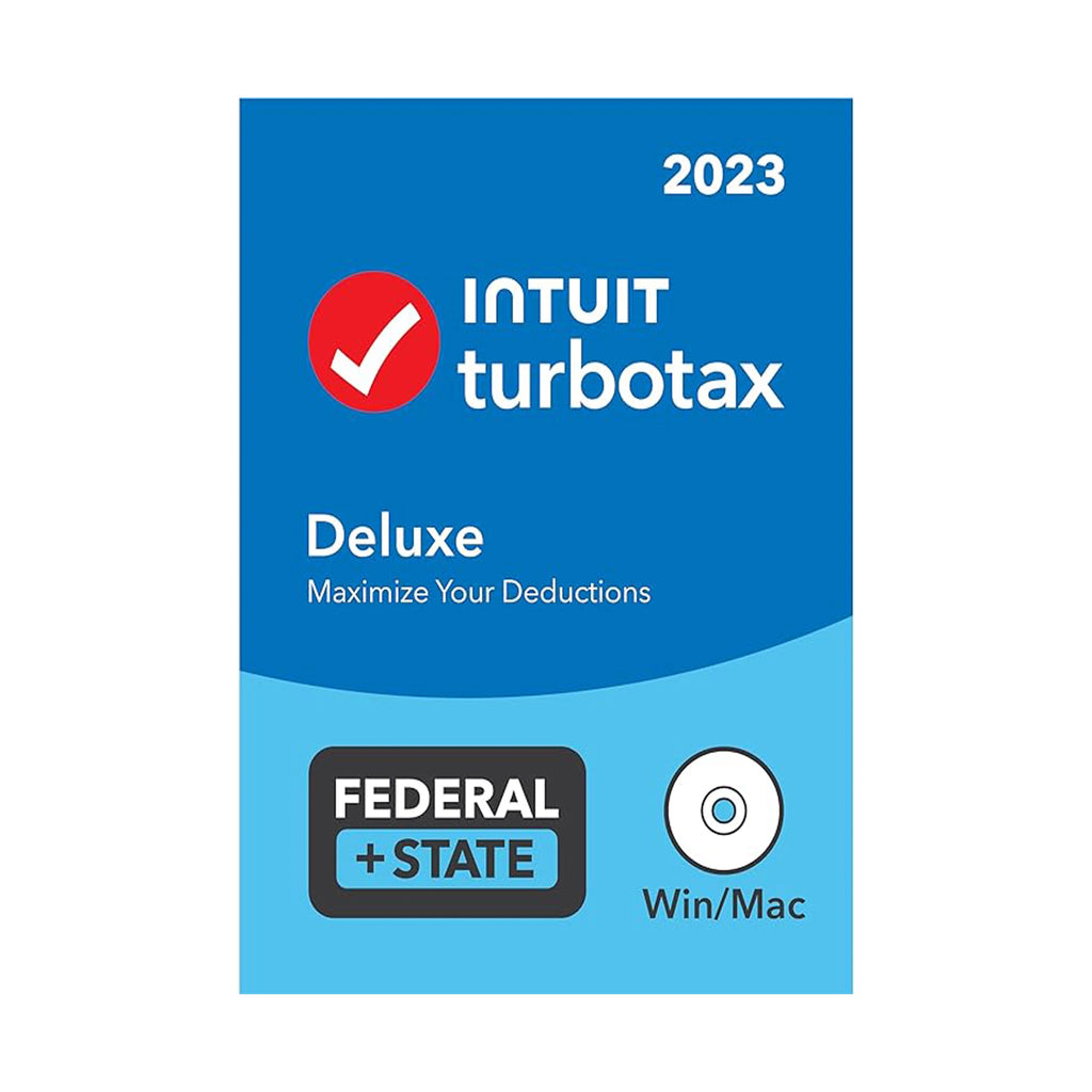 TurboTax Deluxe 2023 Tax Software - Federal & State Tax Return - Physical Disk L99203