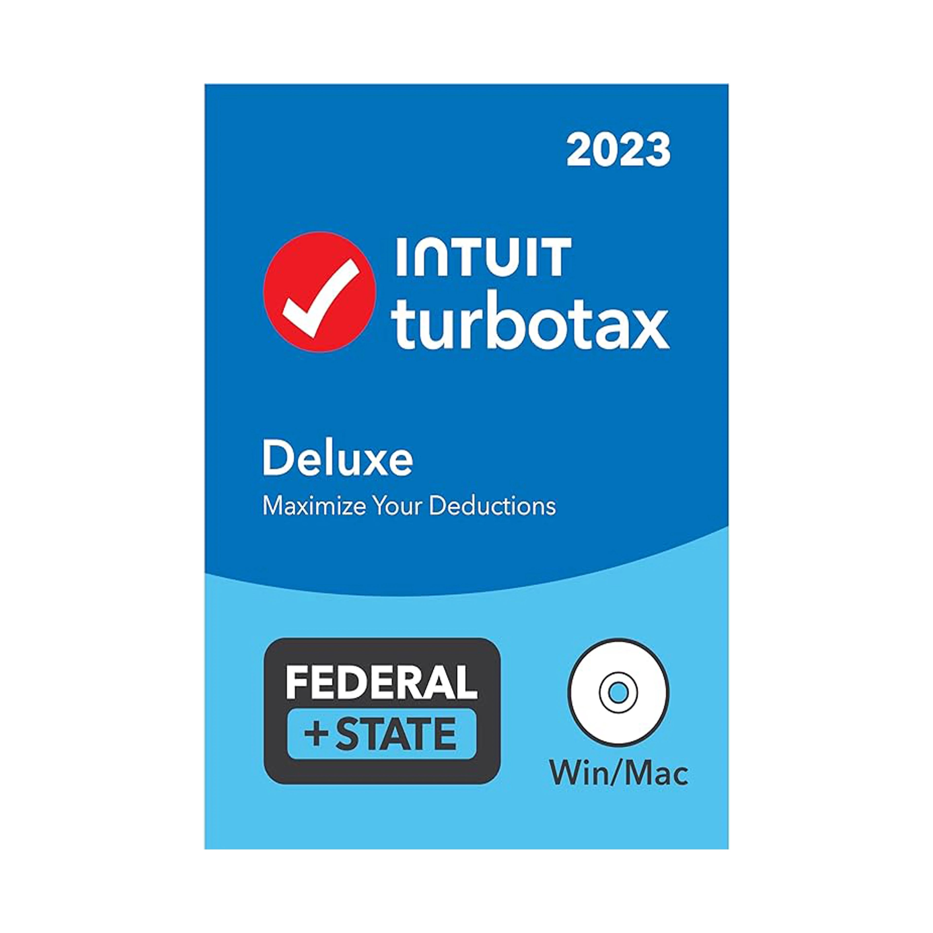 TurboTax Deluxe 2023 Tax Software - Federal & State Tax Return - Physical Disk L99203