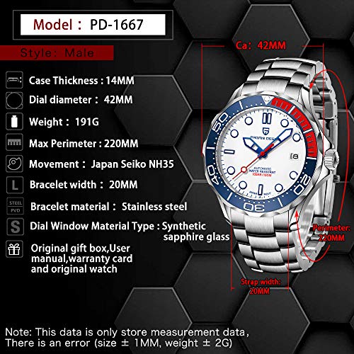 Stainless Steel Automatic Diving Watch with Ceramic Bezel N161