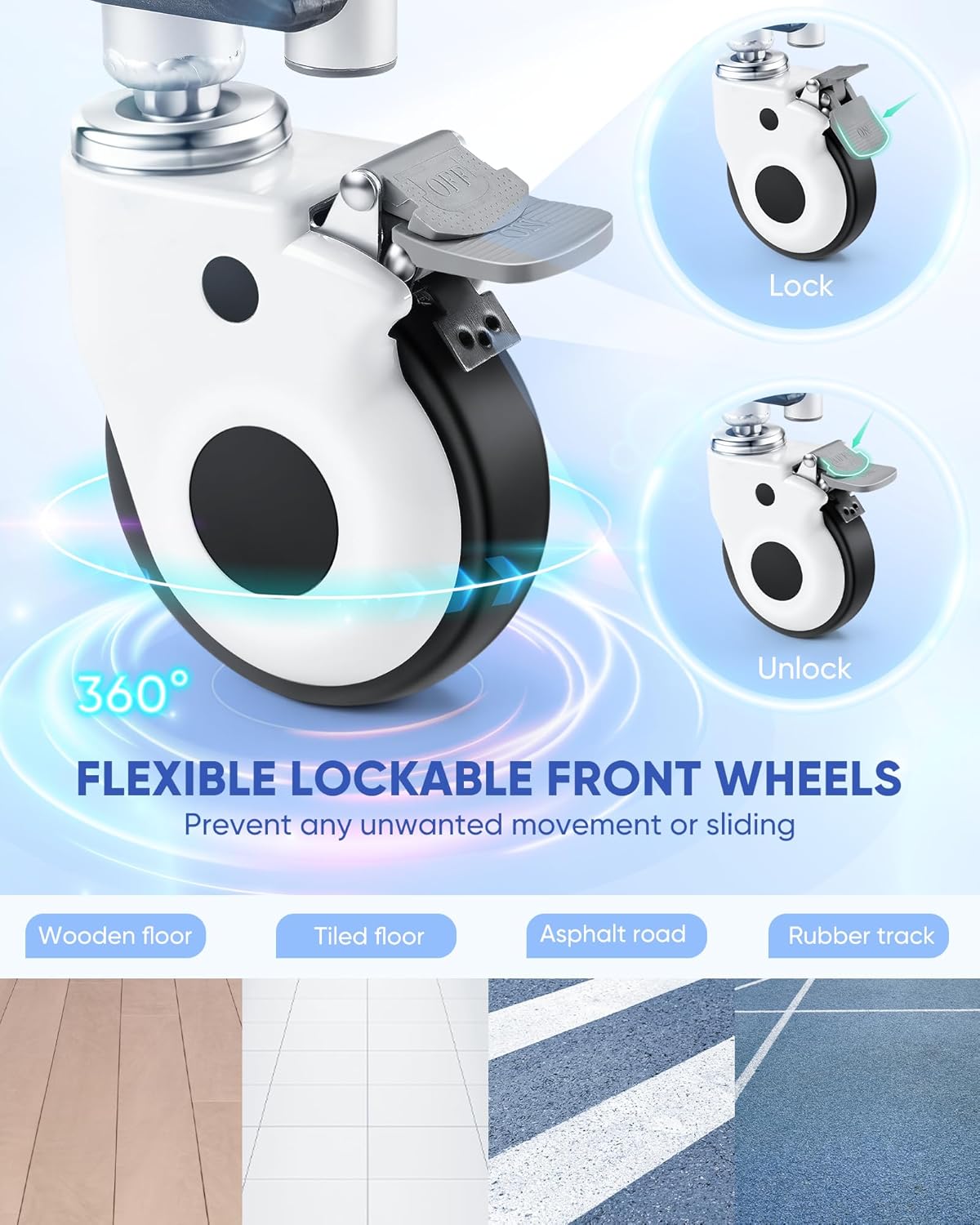 Folding Shower Chair with Wheels N5207