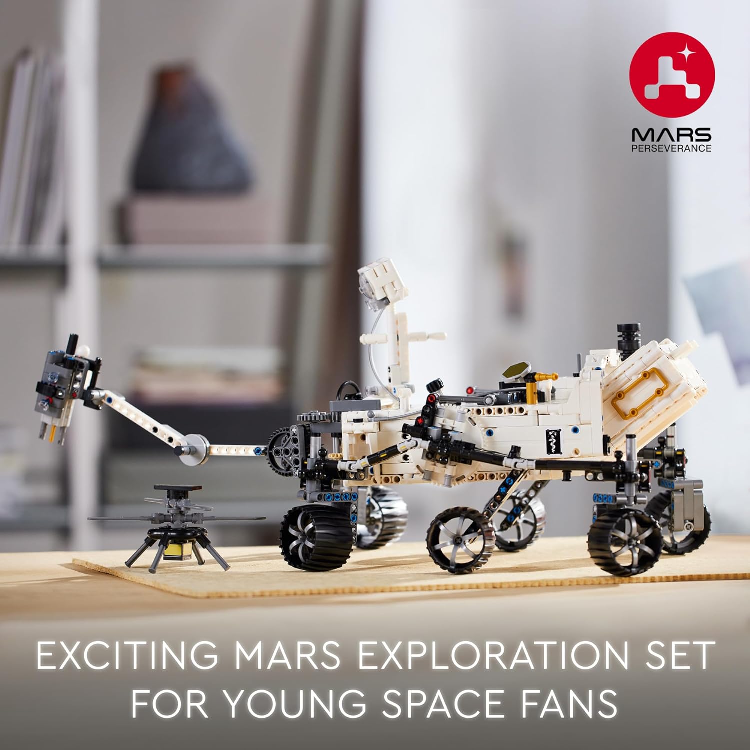 LEGO Technic Mars Rover Perseverance Building Kit with Replica Ingenuity Helicopter M29487
