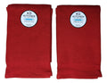 Set of 2 Red Textured Waffle Terry Kitchen Towels I77065