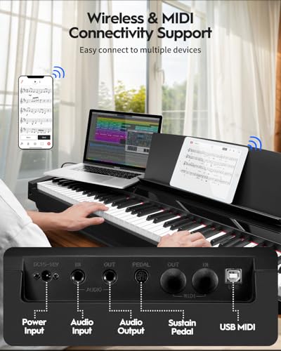 Black 88 Key Weighted Digital Piano C37163