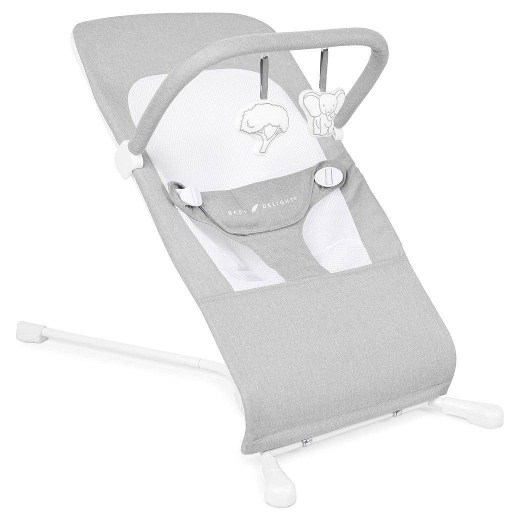 3-Position Recline Pebble Grey Baby Bouncer I68678