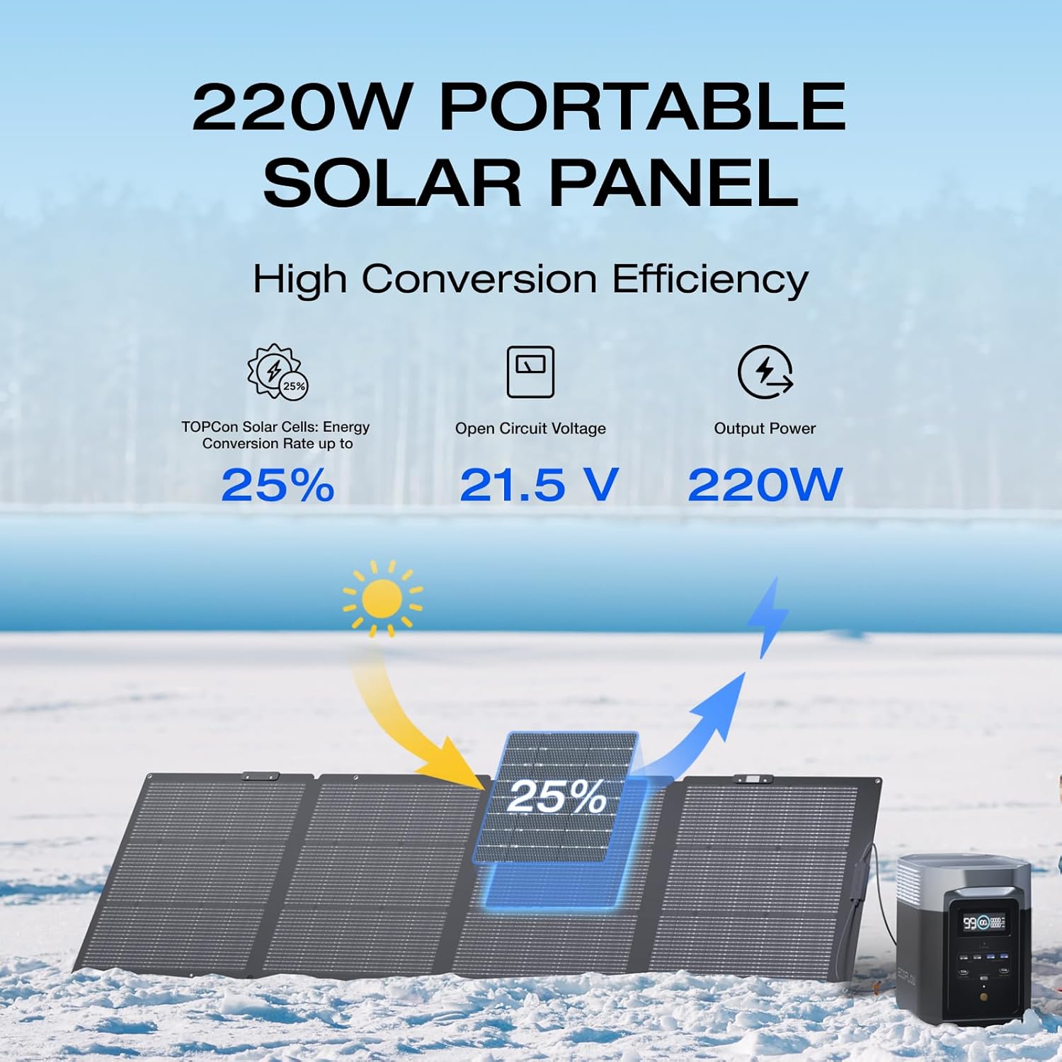 220 Watt Portable Solar Panel Q5462