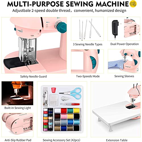 Mini Sewing Machine with Extension Table F677