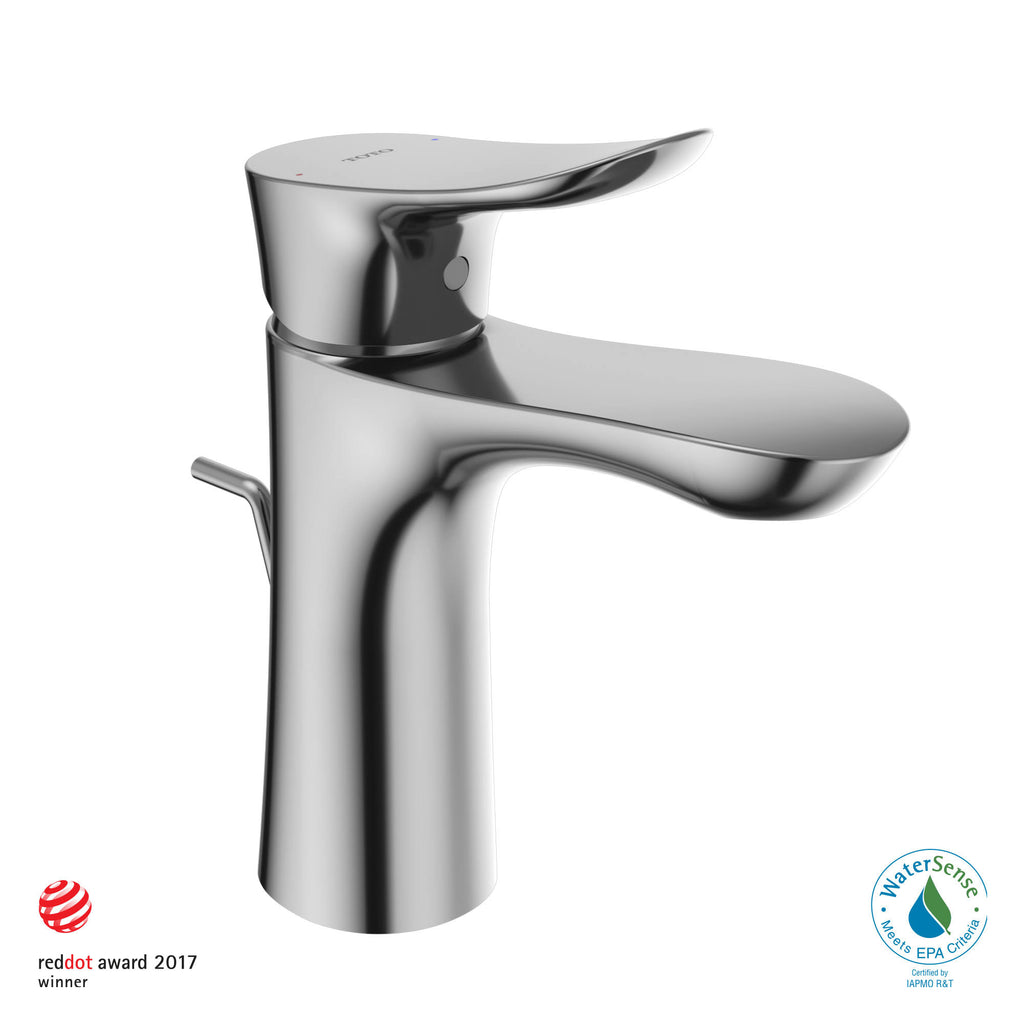 Polished Chrome Single Handle Bathroom Sink Faucet Q896352