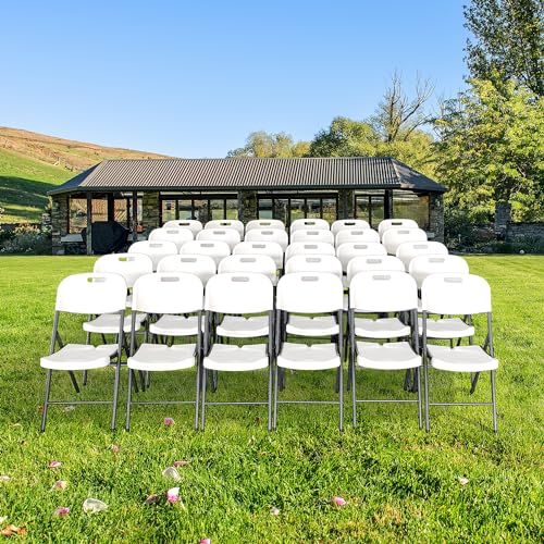 White 4-Pack Folding Plastic Chair M91195
