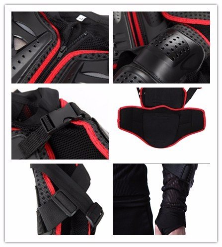 Motorcycle Full Body Armor Protective Jacket Guard ATV Motocross Gear Shirt T9606