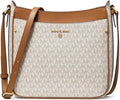 Large North/South Top Zip Crossbody Brown/Acorn Z382
