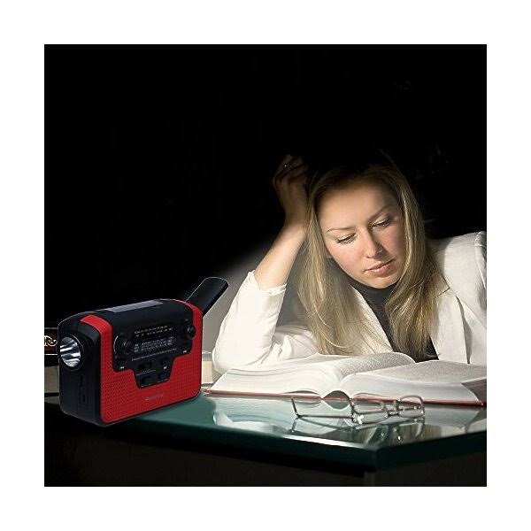 Solar Hand Crank Emergency AM/FM/SW/WB Radio with Alarm V286697