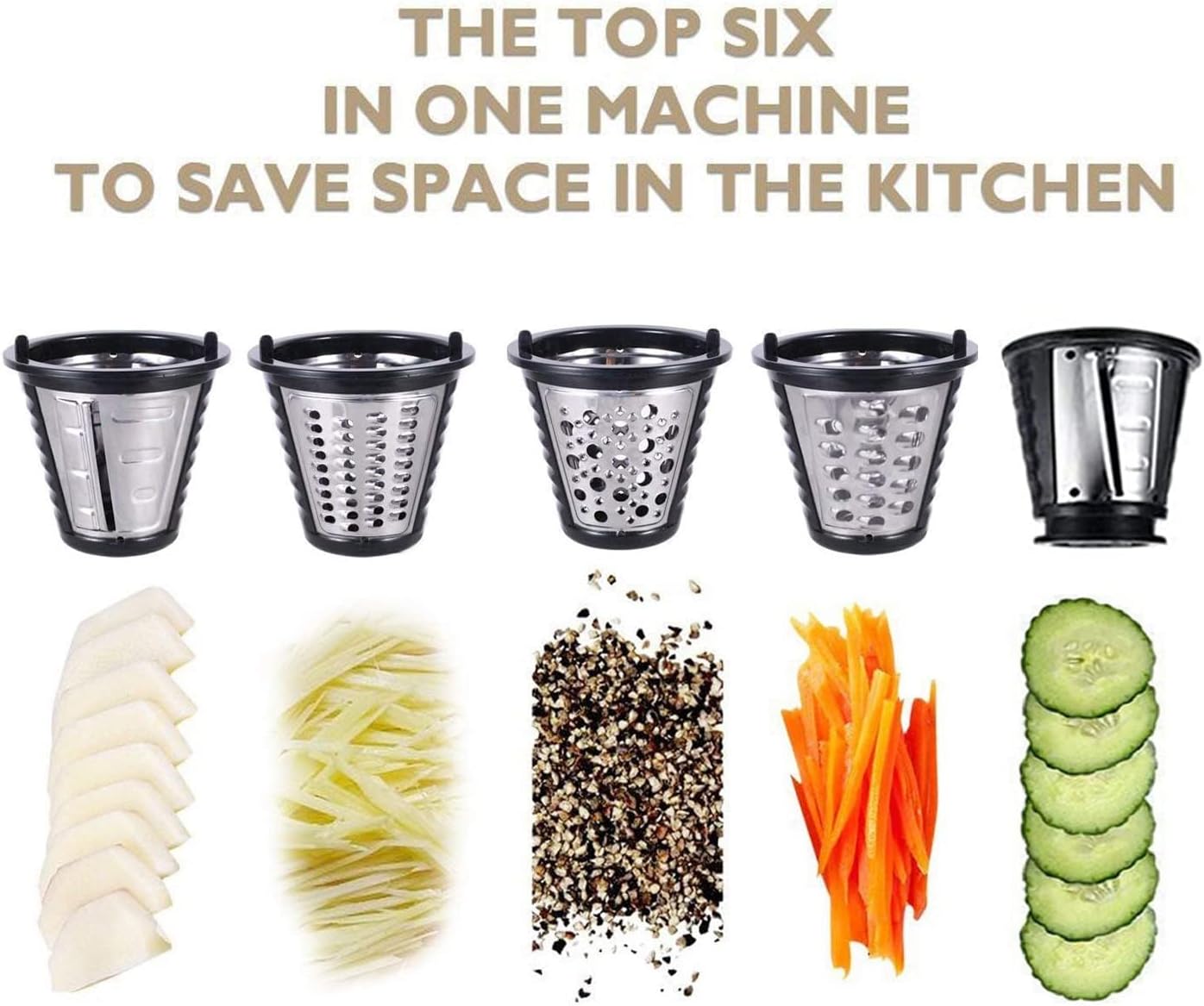 150W Electric Cheese Grater with 5 Attachments U7953