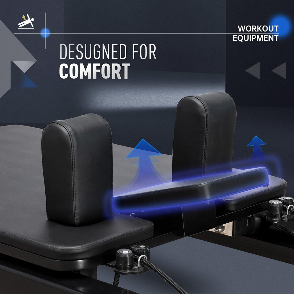 Aluminium Pilates Reformer with Reformer Box and Padded Jump Board Q2303