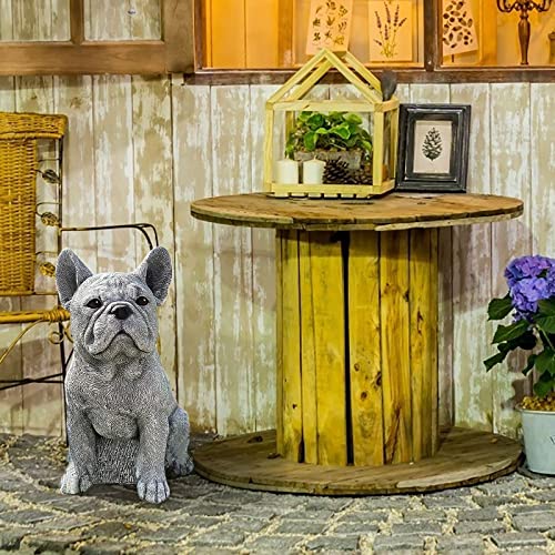Sitting Dog Resin Statue H746