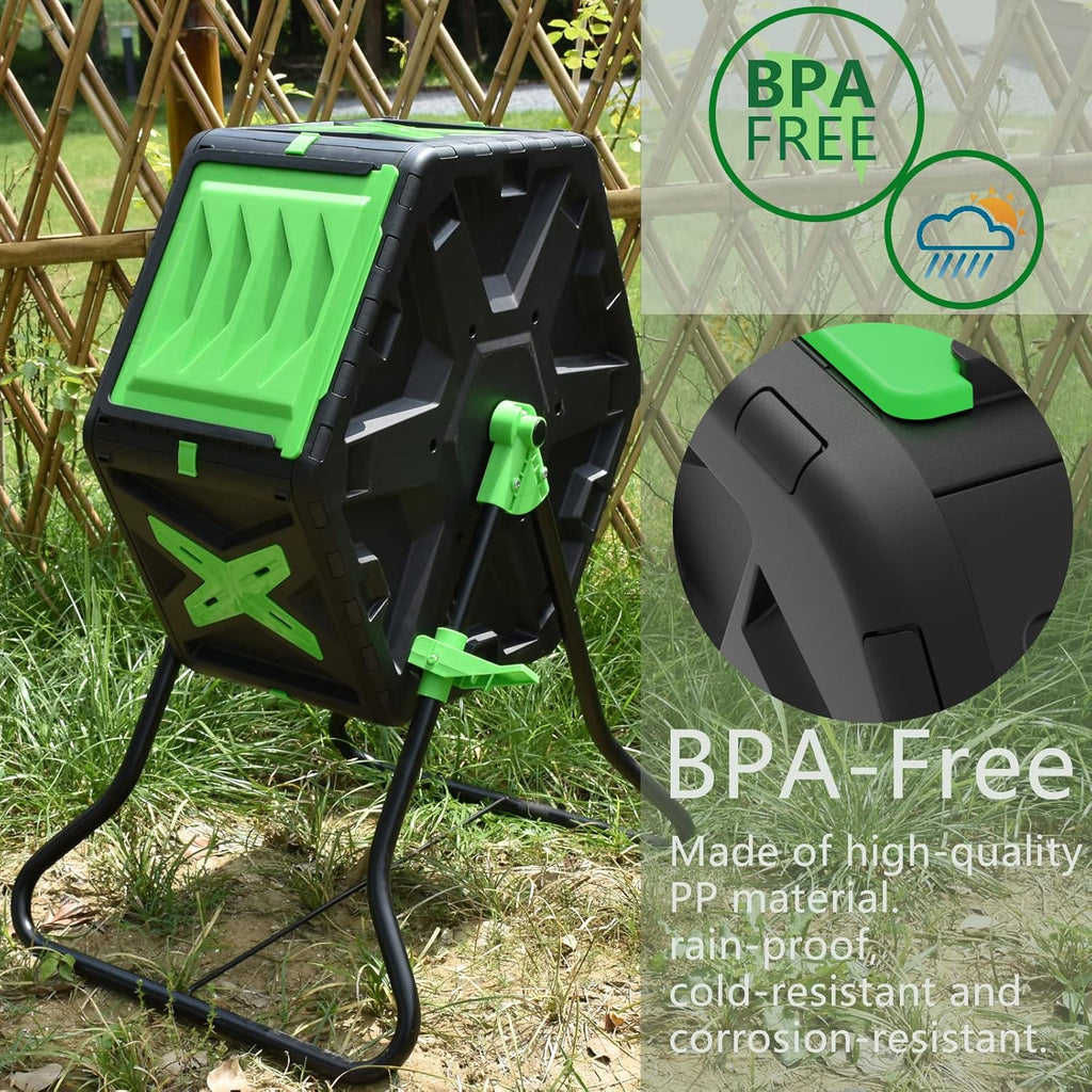Light Weight 18.5 Gallon Compost Tumbler D445019