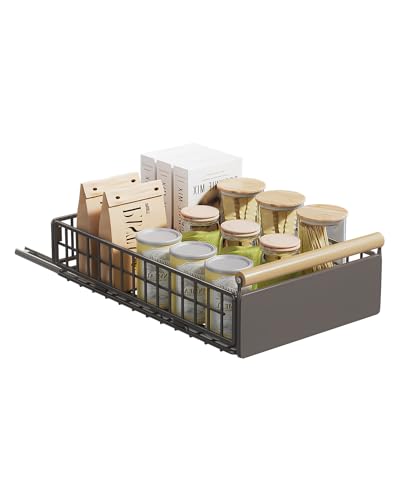 7.8" H Pull Out Cabinet Organizer with Wooden Handle C4079