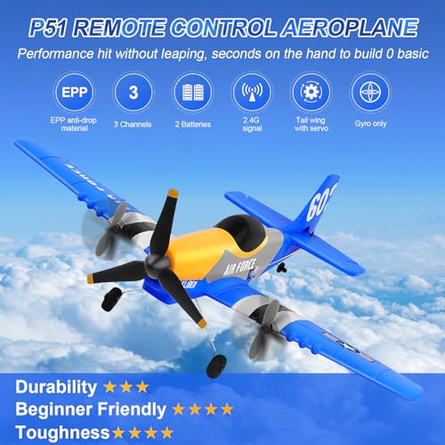 3-Channel 2.4GHZ RC Airplane with 2 Batteries R9580