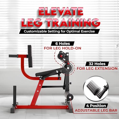 Adjustable Leg Extension and Curl Machine with Plate Loaded Q4137