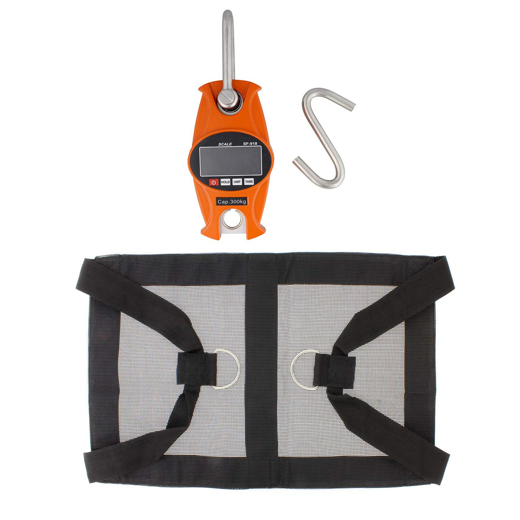 Orange Digital Hanging Scale 660 lb W7089