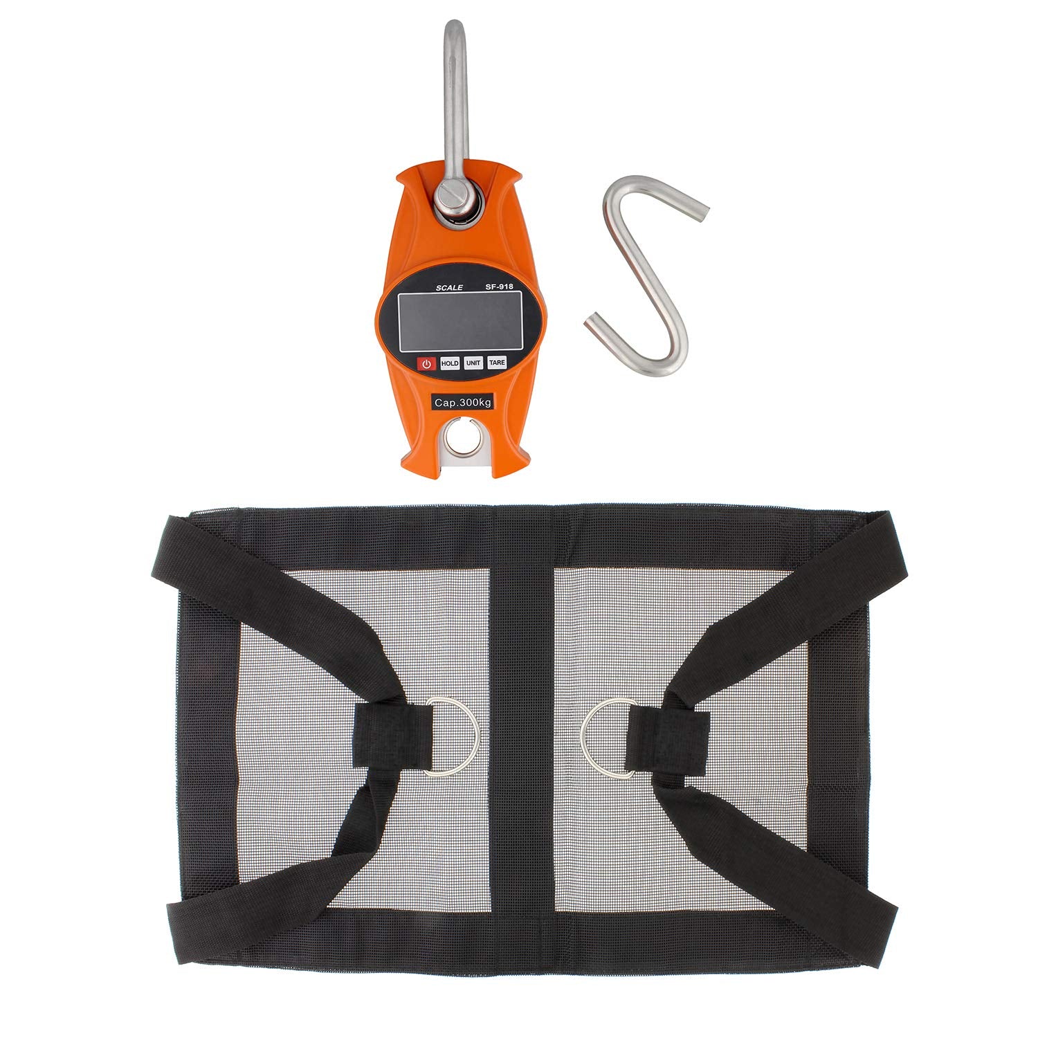 Orange Digital Hanging Scale 660 lb W7089