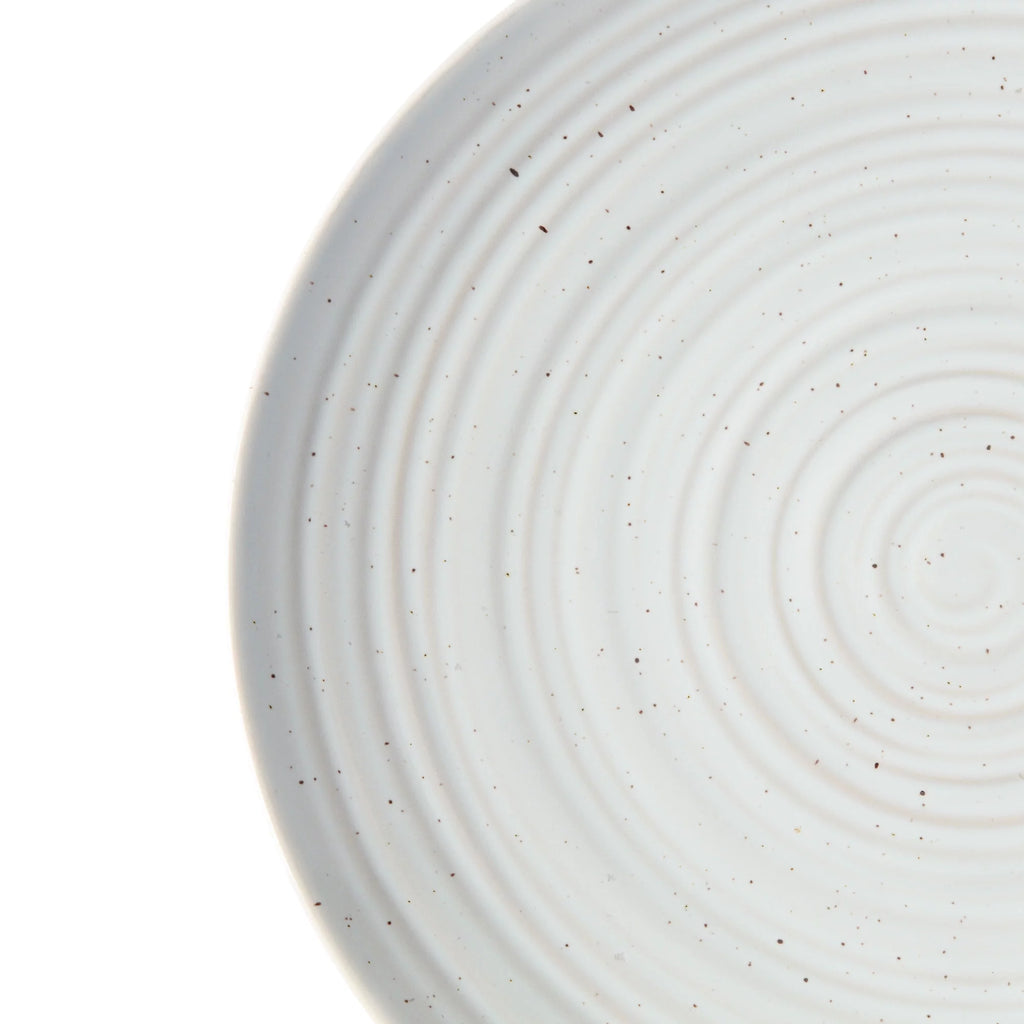 White Round Stoneware 16-Piece Dinnerware Set X19917