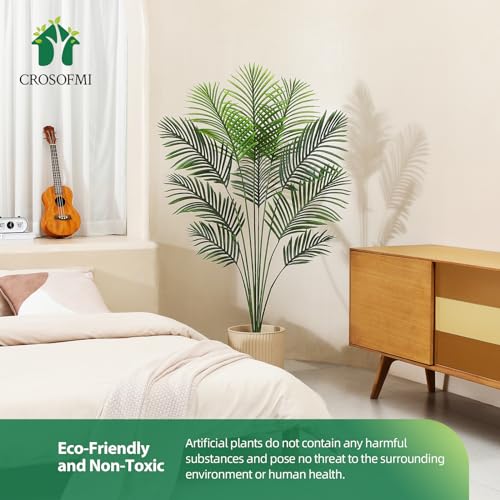 Artificial Areca Palm Tree 6 Feet Fake Tropical Palm Plant, 2Pack V525252