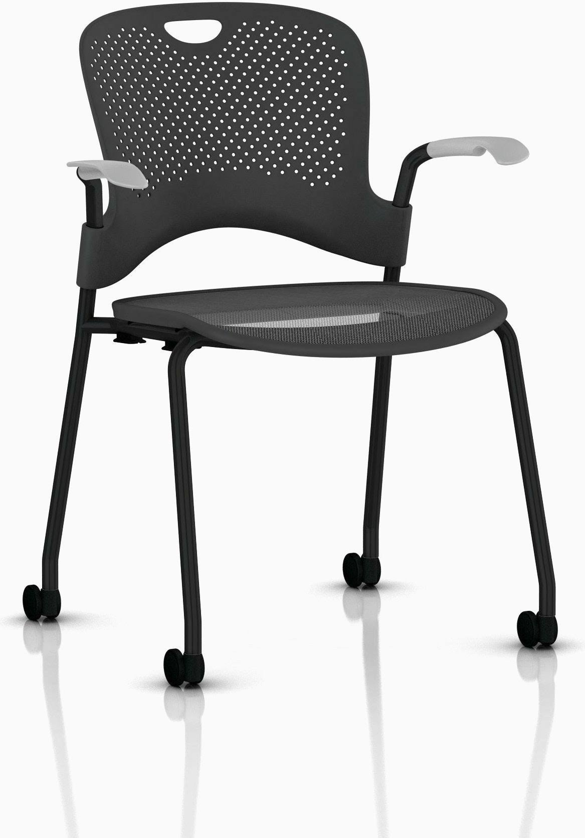 Black Stacking Chair Y37033