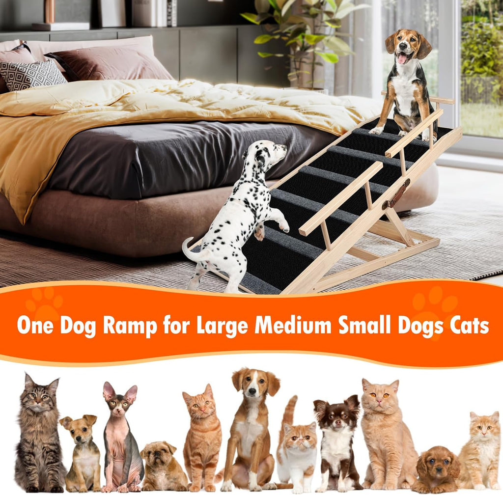 46.5" Adjustable Folding Pet Ramp B707260