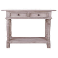 Natural Limewash Wood Console Table W6444